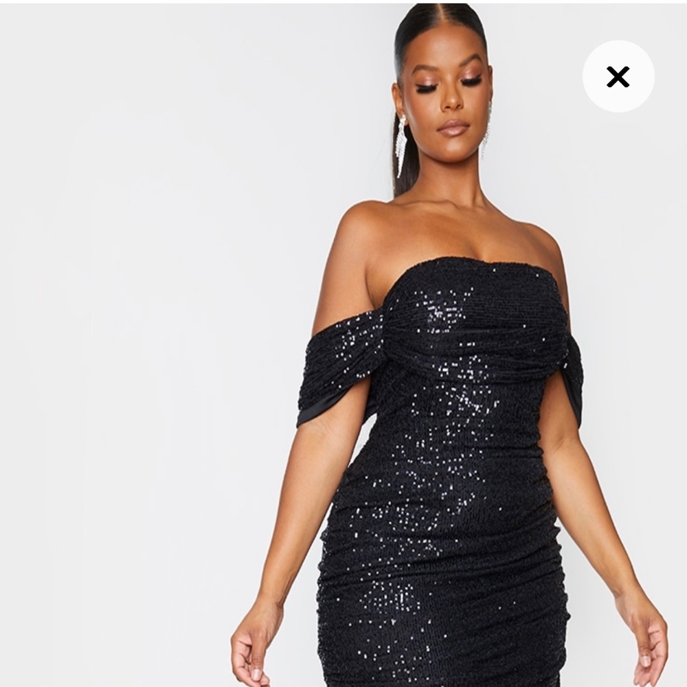Pretty Little Thing Plus Sequins Dress-Never Worn
